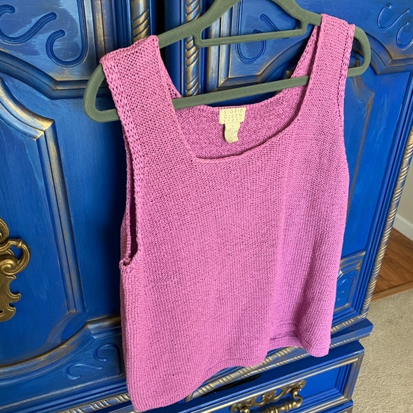 Sigrid Olsen Tops - 💜 Sigrid Olsen Sport Large Lavender Knit Tank Top